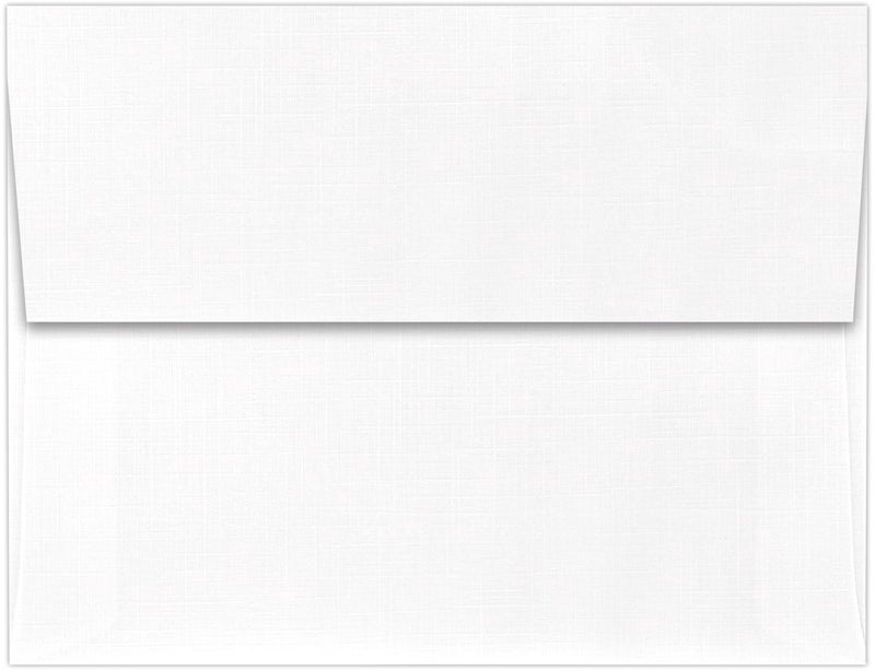 LUXPaper A2 Invitation Envelopes | Peel & Press | 4 3/8" x 5 3/4" | White Linen | 80lb. Text | 50 Qty - Image 2